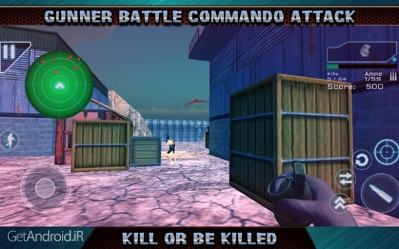 دانلود Gunner Battle Commando Attack 5.58 بازی تفنگی برای اندروید بدون دیتا
