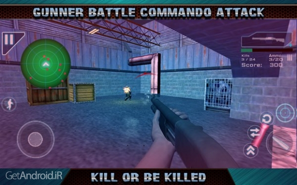دانلود Gunner Battle Commando Attack 5.58 بازی تفنگی برای اندروید بدون دیتا
