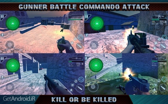 دانلود Gunner Battle Commando Attack 5.58 بازی تفنگی برای اندروید بدون دیتا