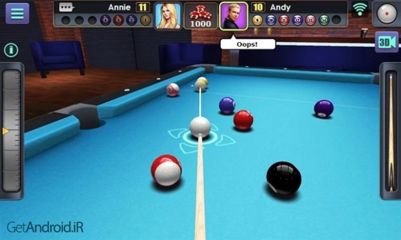 دانلود بازی 3D Pool Ball اندروید
