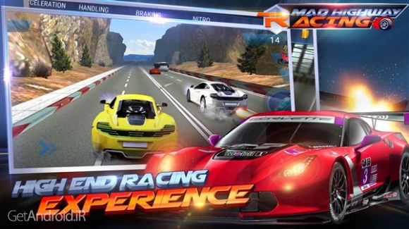 دانلود Mad 3D：Highway Racing 1.1 بازی ماشین سواری در بزرگراه برای اندروید