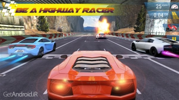 دانلود Mad 3D：Highway Racing 1.1 بازی ماشین سواری در بزرگراه برای اندروید