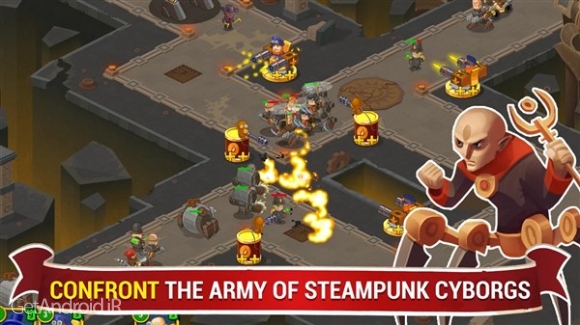 دانلود Steampunk Syndicate 2 Pro Version 1.2.52 بازی استراتژیک برج دفاعی برای اندروید