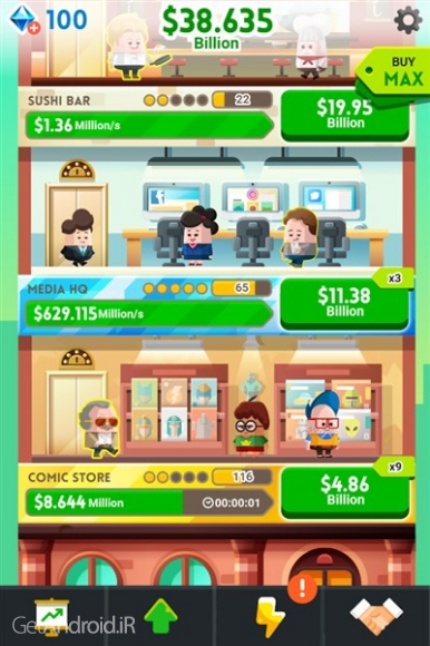 دانلود بازی Cash Inc Fame اندروید