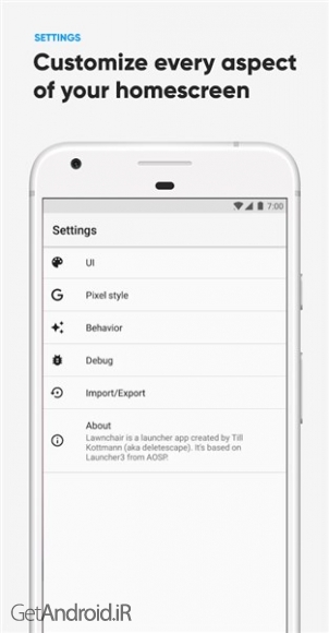 دانلود برنامه Lawnchair Launcher اندروید