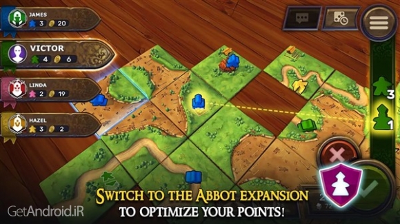 دانلود بازی Carcassonne Official Board Game اندروید
