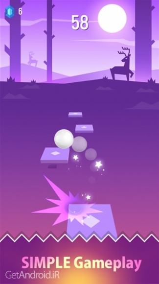 دانلود بازی Tiles Hop Forever Dancing Ball اندروید