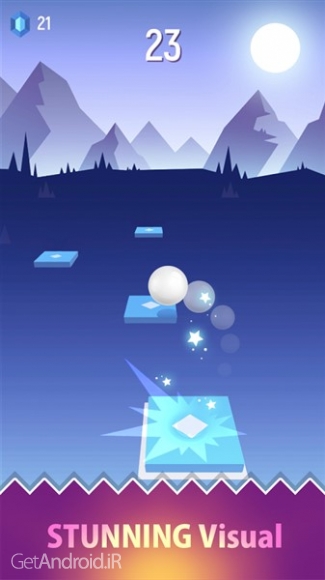 دانلود بازی Tiles Hop Forever Dancing Ball اندروید
