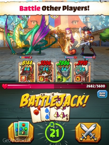 دانلود بازی Battlejack Blackjack RPG اندروید