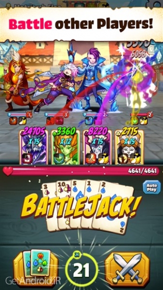 دانلود بازی Battlejack Blackjack RPG اندروید