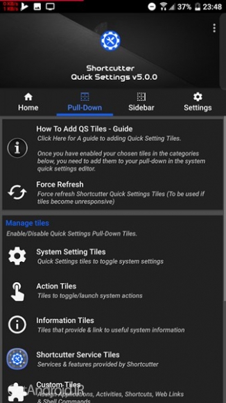 دانلود برنامه Shortcutter Quick Settings​ Sidebar اندروید
