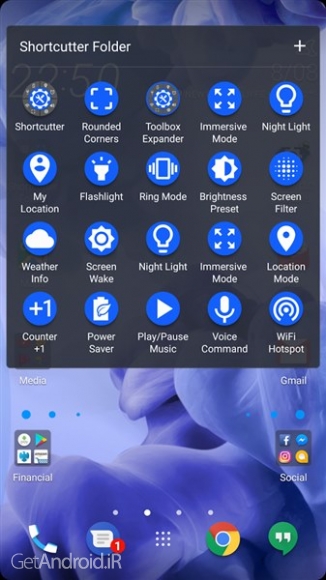 دانلود برنامه Shortcutter Quick Settings​ Sidebar اندروید