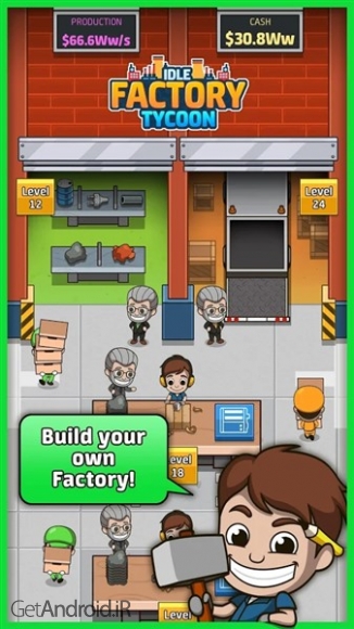 دانلود بازی Idle Factory Tycoon اندروید