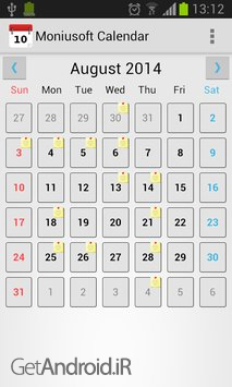 دانلود برنامه Moniusoft Calendar اندروید