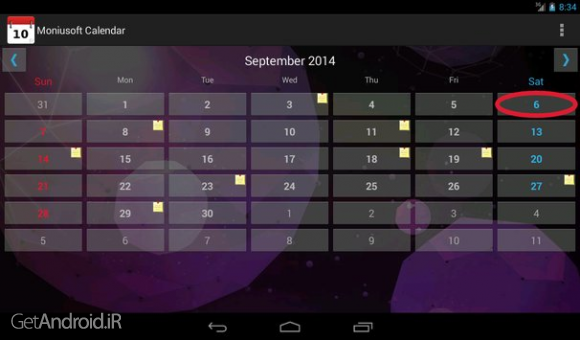 دانلود برنامه Moniusoft Calendar اندروید