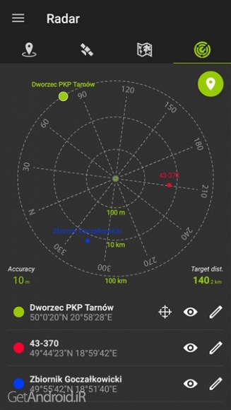 دانلود برنامه GPS Data اندروید
