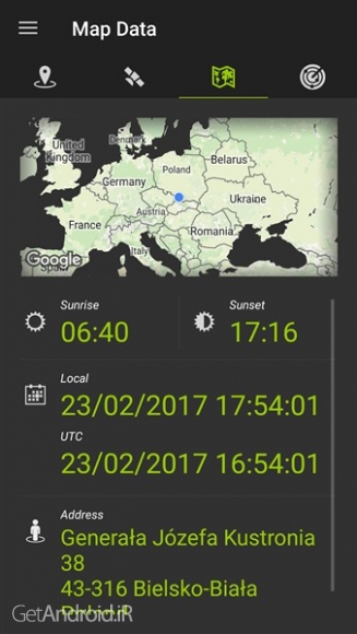 دانلود برنامه GPS Data اندروید