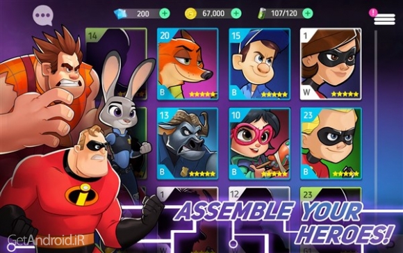 دانلود بازی Disney Heroes Battle Mode اندروید