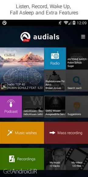 دانلود برنامه Audials Radio Pro اندروید