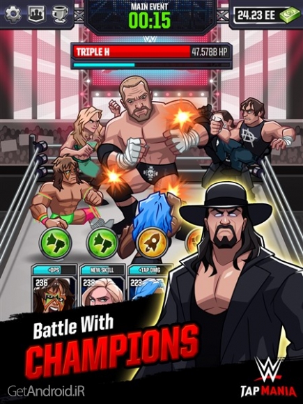 دانلود بازی WWE Tap Mania اندروید
