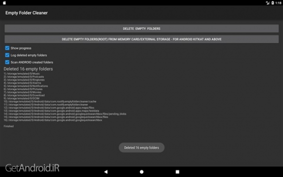 دانلود برنامه Empty Folder Cleaner اندروید