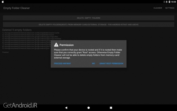 دانلود برنامه Empty Folder Cleaner اندروید