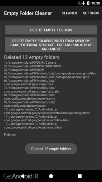 دانلود برنامه Empty Folder Cleaner اندروید