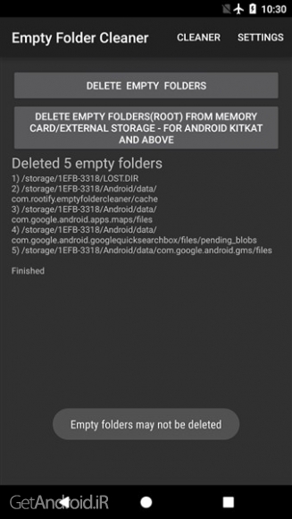 دانلود برنامه Empty Folder Cleaner اندروید