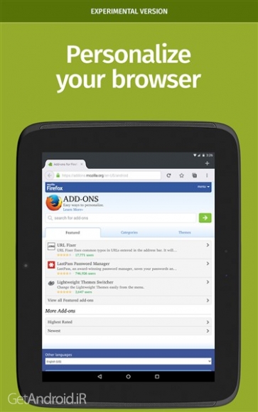 دانلود برنامه Mozilla اندروید