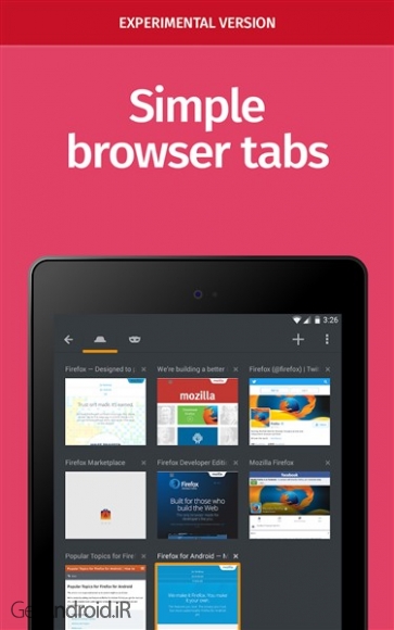 دانلود برنامه Mozilla اندروید