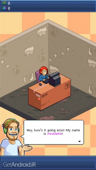 دانلود بازی PewDiePie s Tuber Simulator اندروید