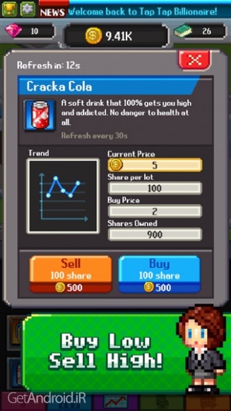 دانلود بازی Tap Tap Trillionaire اندروید