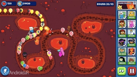 دانلود بازی Bloons Adventure Time TD اندروید
