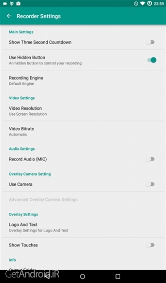 دانلود برنامه ADV Screen Recorder اندروید