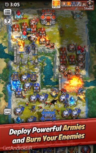 دانلود بازی Castle Burn RTS Revolution اندروید