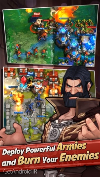 دانلود بازی Castle Burn RTS Revolution اندروید