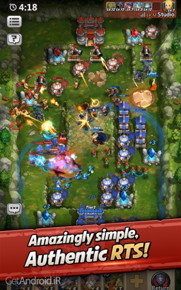 دانلود بازی Castle Burn RTS Revolution اندروید