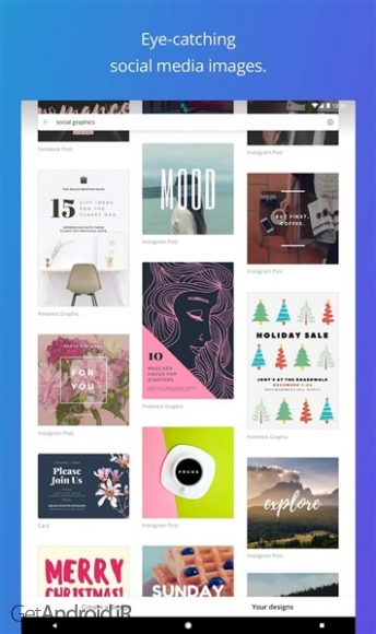 دانلود برنامه Canva Graphic design اندروید