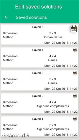 دانلود برنامه Matrix operations premium اندروید