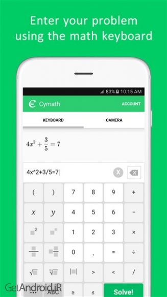دانلود برنامه Cymath اندروید