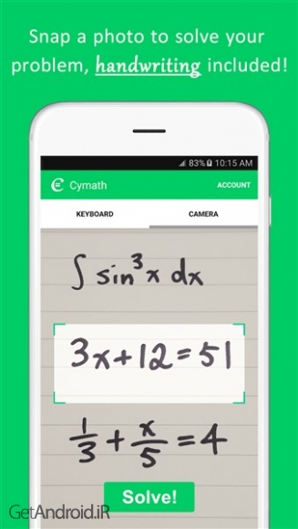 دانلود برنامه Cymath اندروید