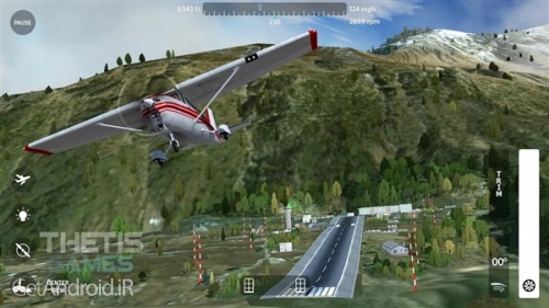 دانلود بازی Flight Simulator 2018 FlyWings Free اندروید
