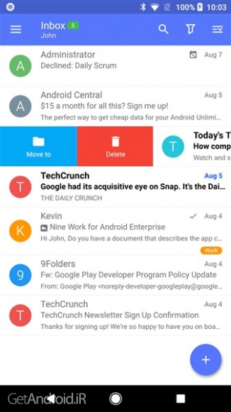 دانلود برنامه Nine Email اندروید