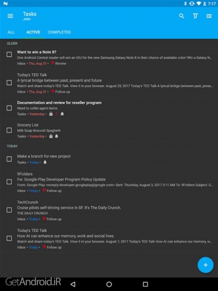 دانلود برنامه Nine Email اندروید