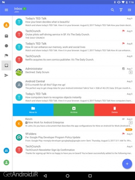 دانلود برنامه Nine Email اندروید