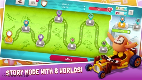 دانلود بازی Starlit On Wheels Super Kart اندروید