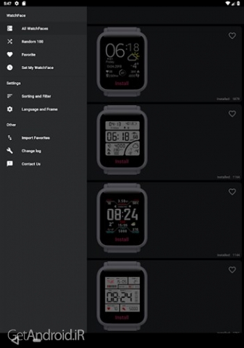 دانلود برنامه My WatchFace for Amazfit Bip اندروید
