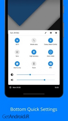 دانلود برنامه Bottom Quick Settings اندروید