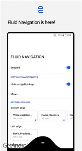 دانلود برنامه Fluid Navigation Gestures اندروید