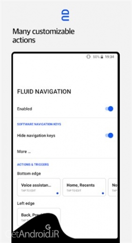 دانلود برنامه Fluid Navigation Gestures اندروید